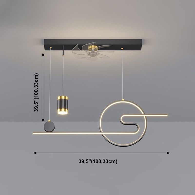 Linear Island Lighting Fixtures Contemporary Metal Island Lighting Ideas in Black