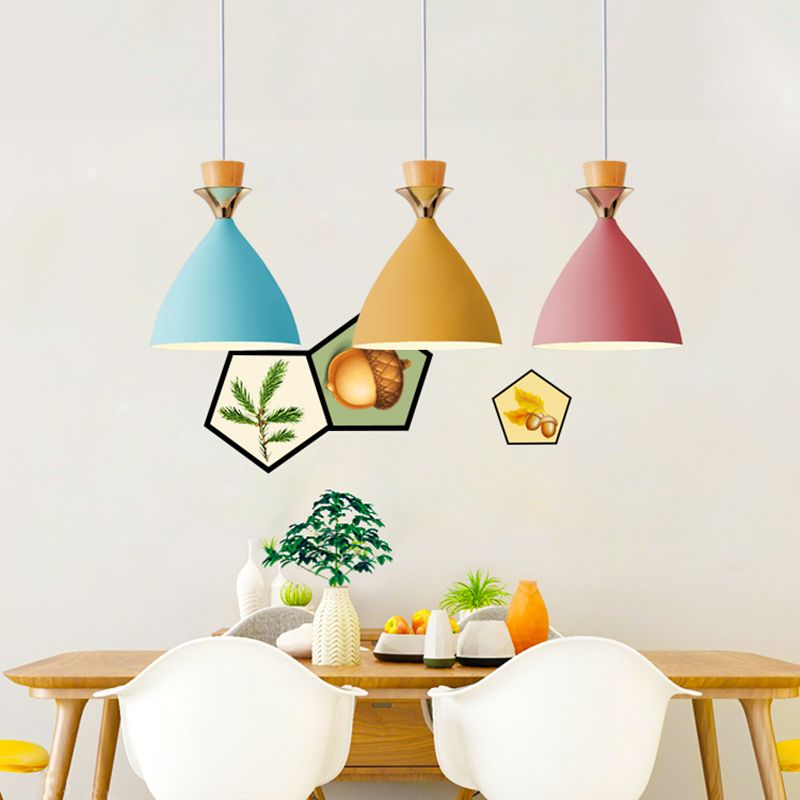 Nordic Hanging Light Colorful Pendant Lighting Fixture for Dining Room