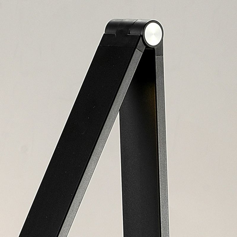 Lampe de table USB avec contrôle tactile, tâche de table pliante en métal clair pour la chambre