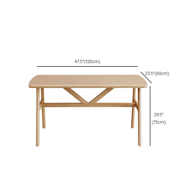 Contemporary Rectangle Kitchen Dinner Table 4 Legs Dining Table