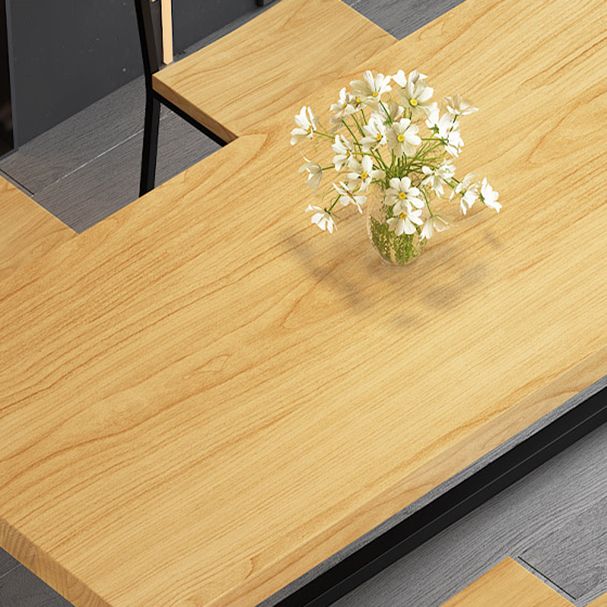 Modern Dining Set 1/2/5 Pieces Rectangle Pine Wood Dining Table for Dining Room