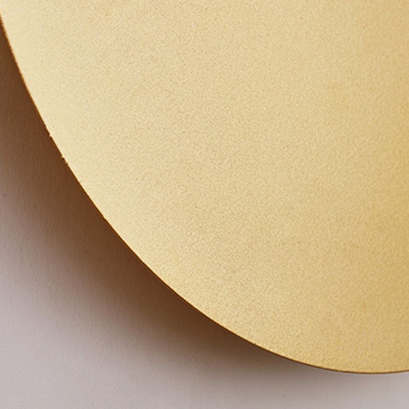 Round Shape Metal Wall Light Modern Style 1 Light Wall Mounted Light Fixture