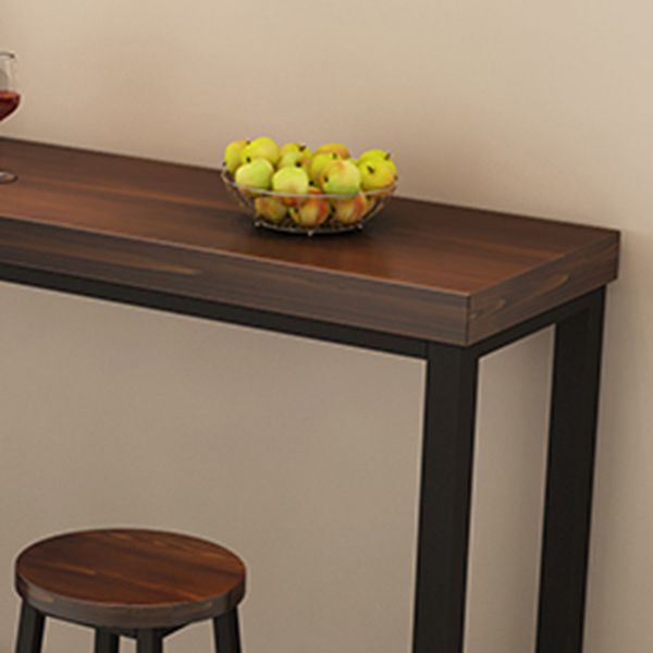 Industrial Bar Table Set 1/5/9 Pieces Solid Wood Pub Table Set for Indoor