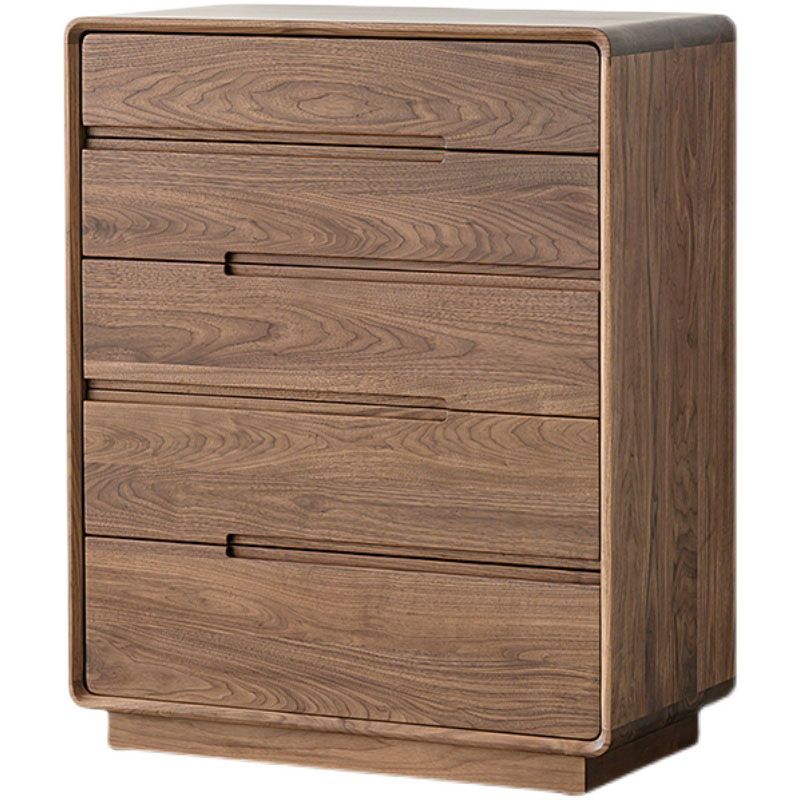 Modern Storage Chest Solid Wood Storage Chest Dresser with 5 Drawers