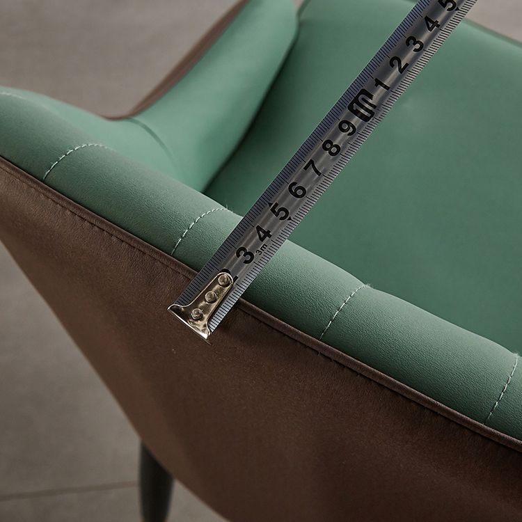 Contemporary Metal Dining Room Chairs Upholstered Dining Armchairs for Home Use