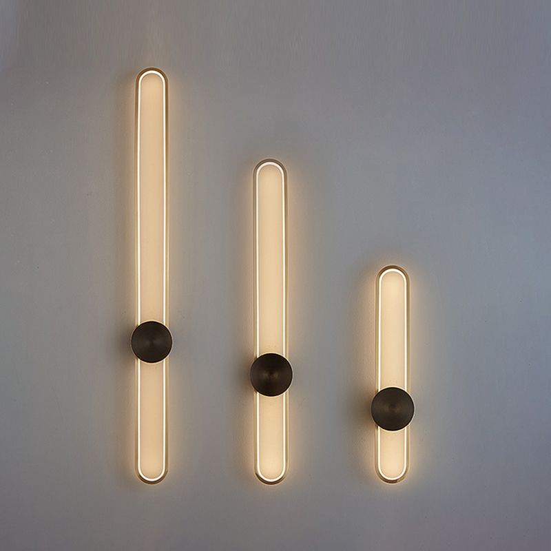 Moderne Aluminiumwandleuchte oval Form LED Wandleuchten für Wohnzimmer Schlafzimmer
