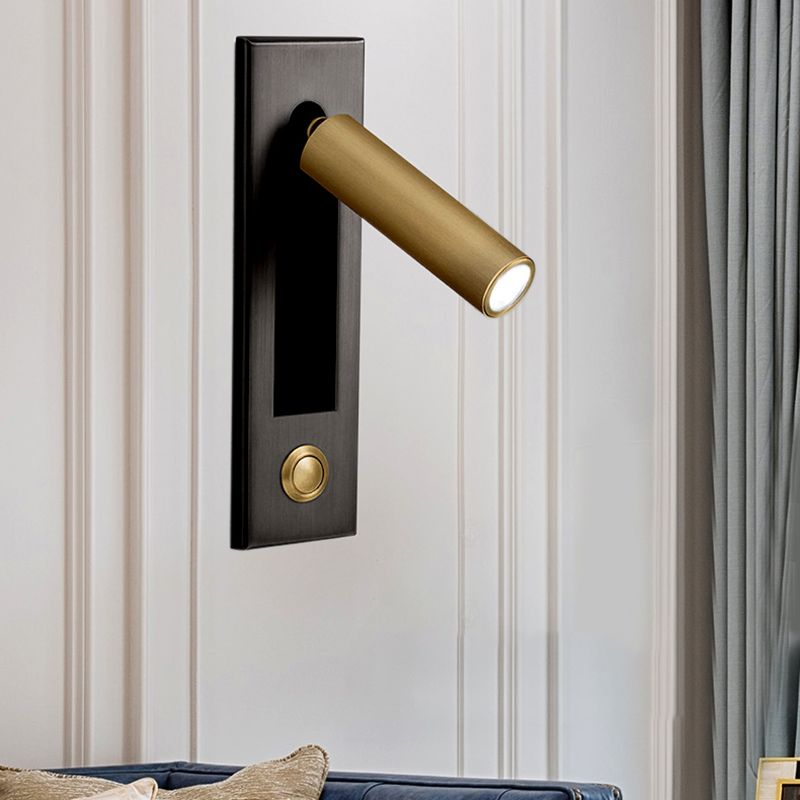 Mur de style moderne Metal Metal 1 Éclairage mural léger pour la lecture