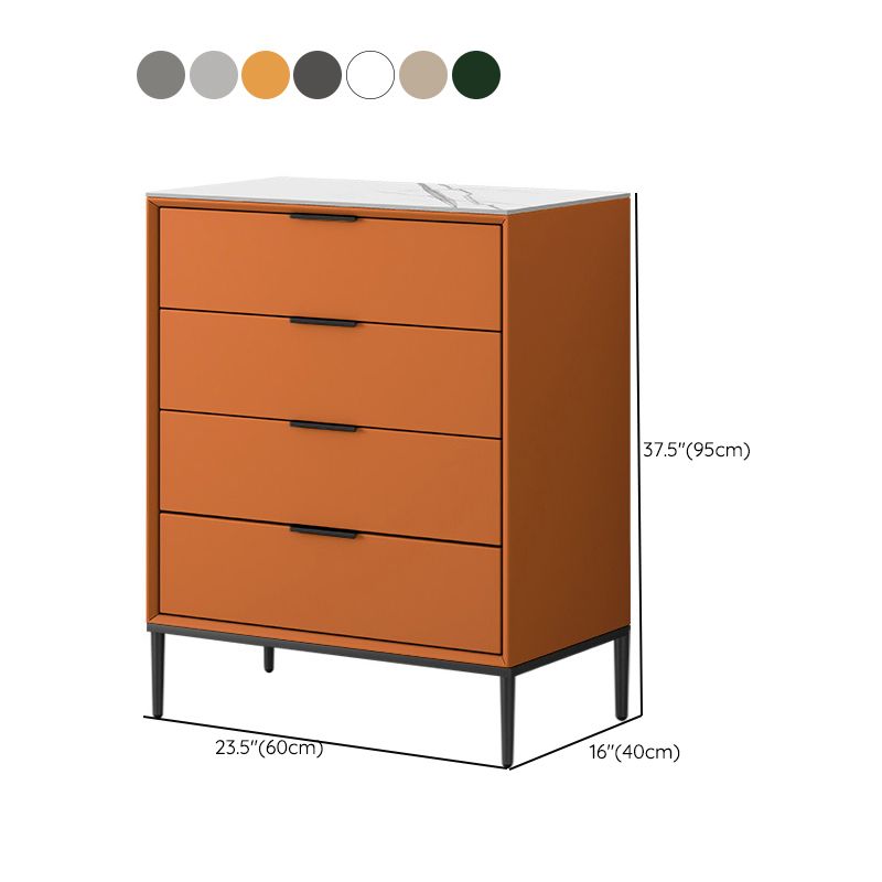 Contemporary Bedroom Storage Chest Vertical Chest with Drawers