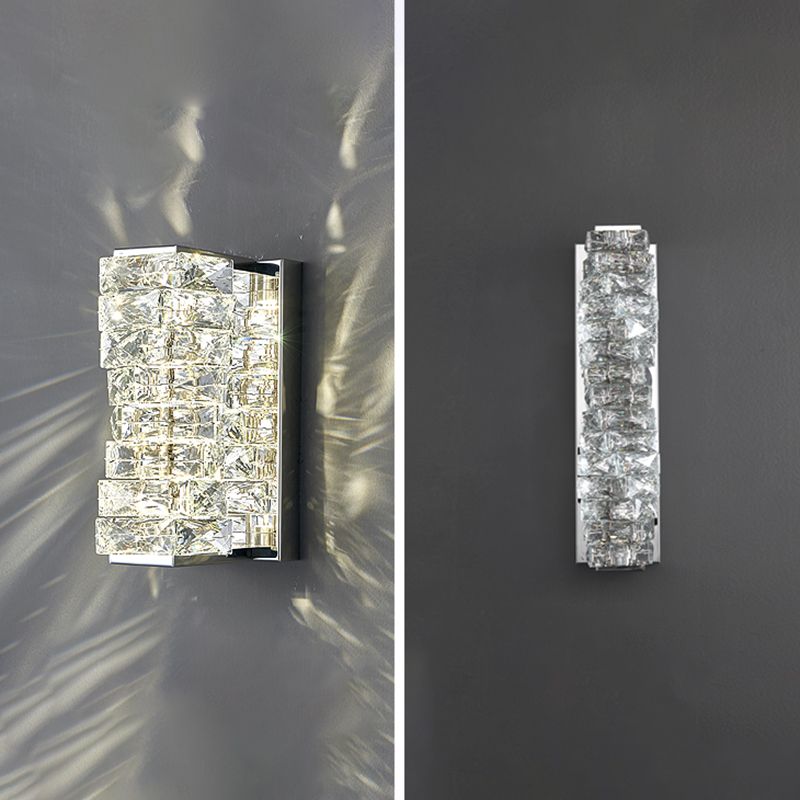 Crystal LED Wall Sconce Post-Modern Wall Light Fixture for Bedroom