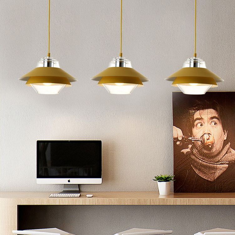 Macaron 3-shade hanglamp transparant glas 1 lamp eetkamer hanglamp armatuur