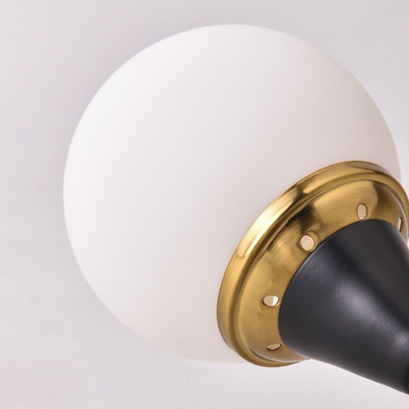 Postmodern Glass and Metal Chandeliers 12 Heads Ceiling Pendant Light for Living Room