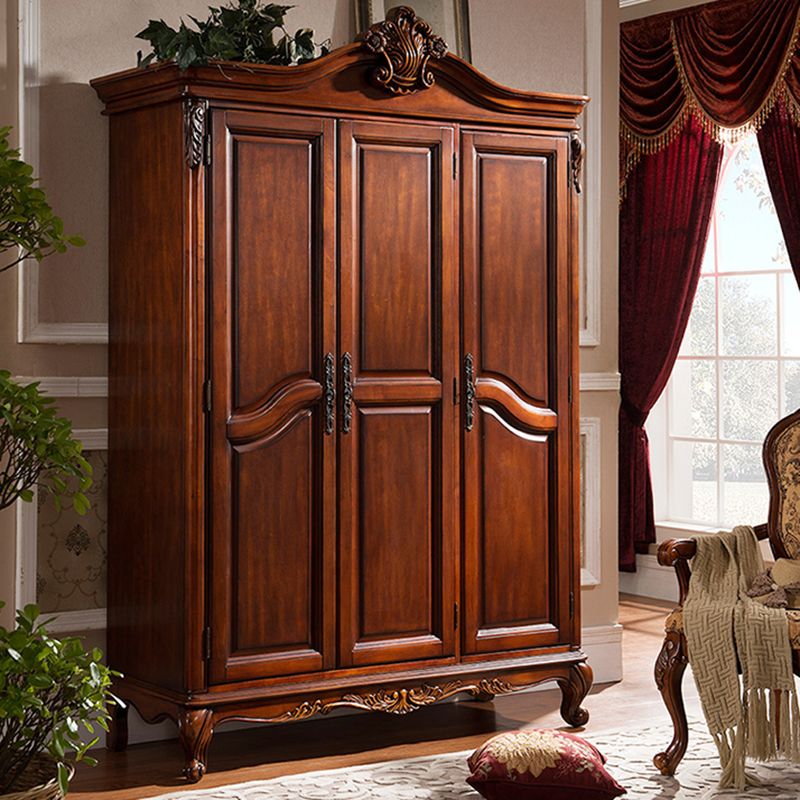 French Country Style Wardrobe Armoire Wood Wardrobe for Bedroom