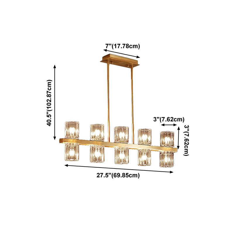 Cocina de luz nórdica de la isla de la isla simple lámpara colgante de techo