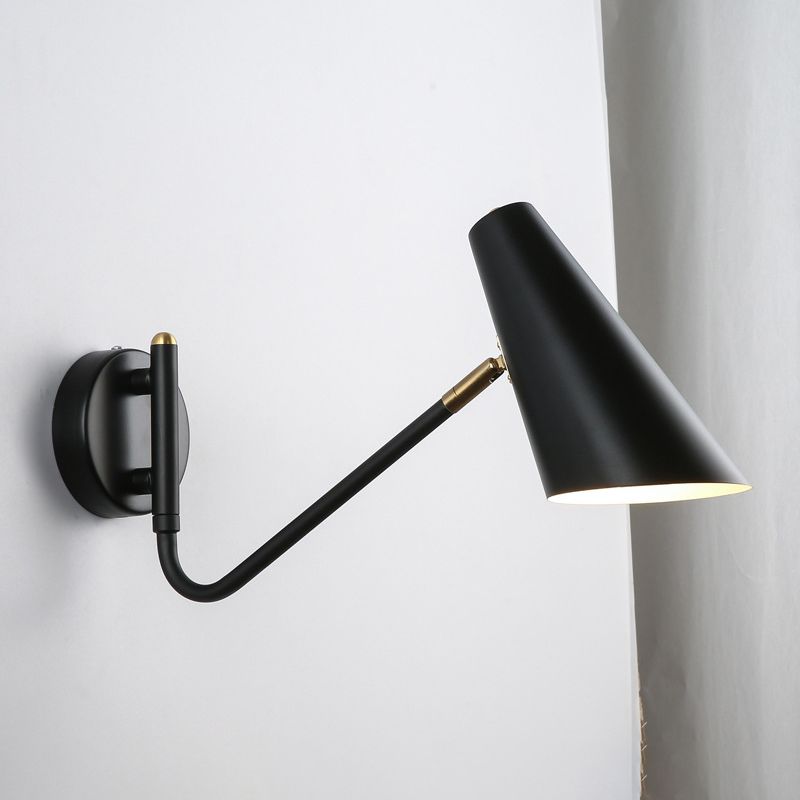 Metal Cup Wall Mounted Lamps Modern Style 1 Light Wall Lighting Fixtures