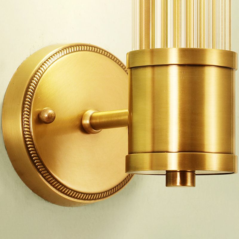 Modern Simple Copper Vanity Light Cylinder Shape Vanity Lamp for Shower Room