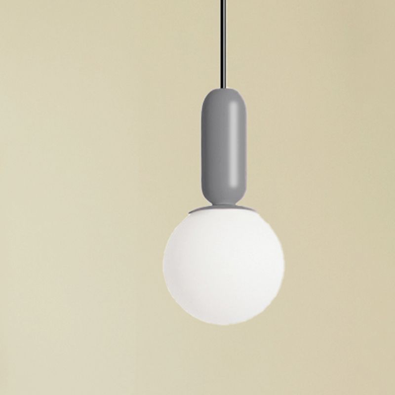 Nordic Elemy Bare Bulbe Pendant Light 1 Head Hanging Lampe for Study Room Bedroom