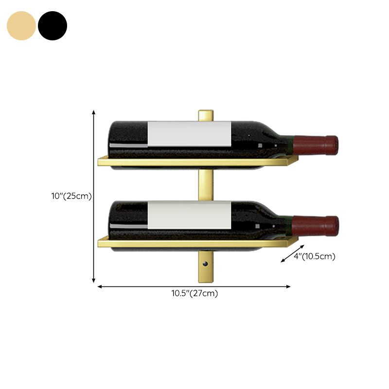 Wall Mounted Wine Bottle Holder Contemporary Metal Wine Rack Bottle