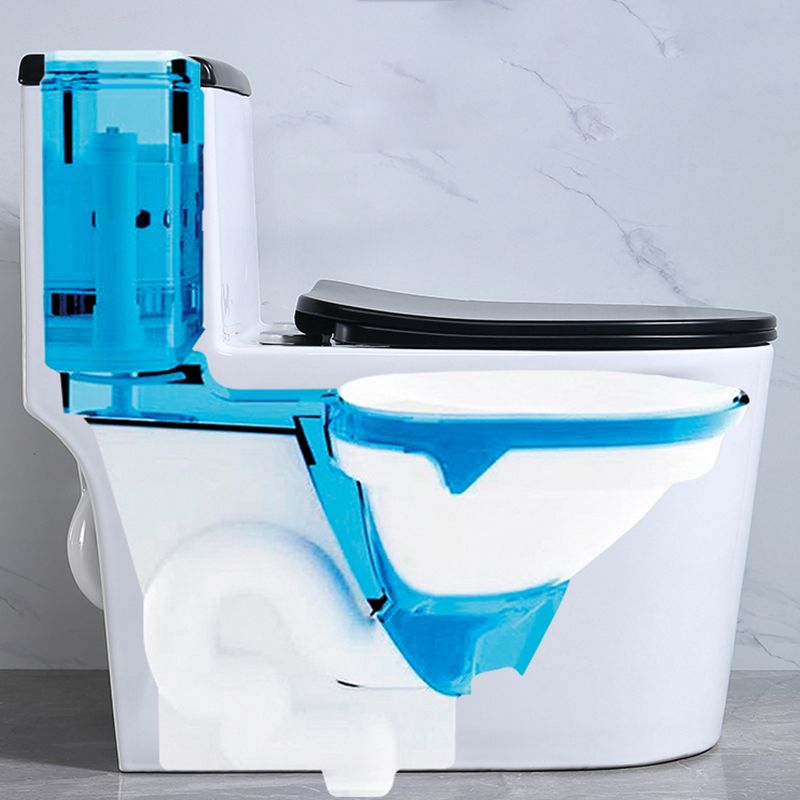 Traditional Floor Mounted Flush Toilet All In One Siphon Jet Toilet