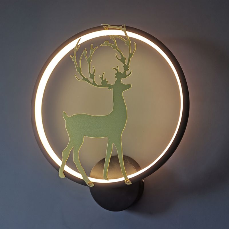 Kids Style Unique Shape Wall Light Metal 1 Light Wall Mounted Light Fixture