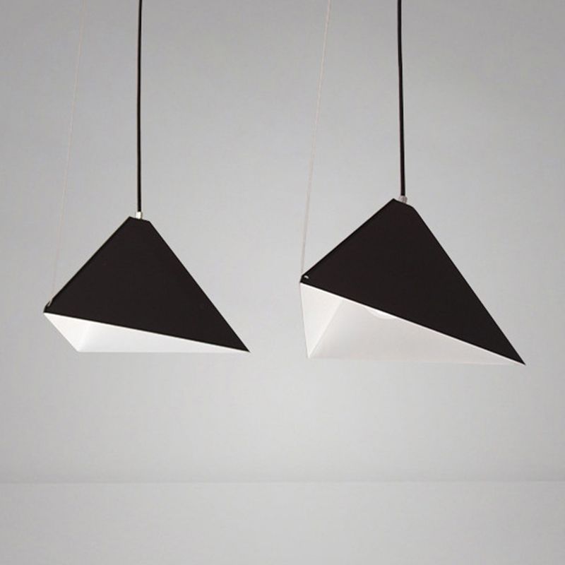 Driehoekige eetkamer ophanging verlichting metaal 1-licht Noordse hanger plafondlicht