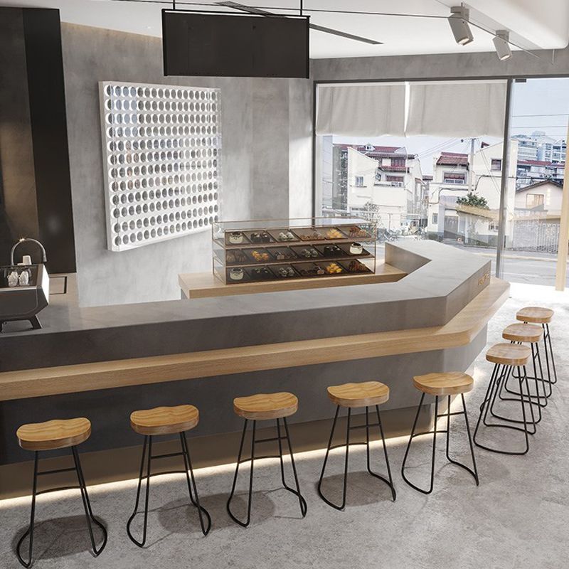 1/4/7 Pieces Modern Rectangular Pub Table Set Wooden Counter Table with High Stools