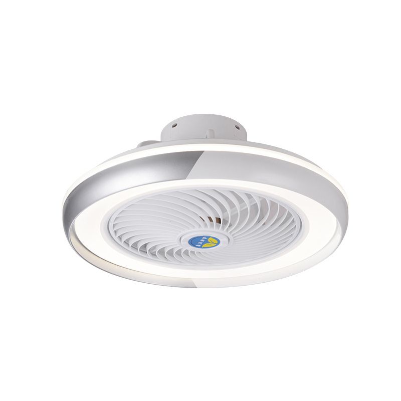 19,5 "breite Macaron Runde 5 Klingen Deckenventilator Lampe Acryl Kinder Schlafzimmer LED Semi Flush Light, Fernbedienung