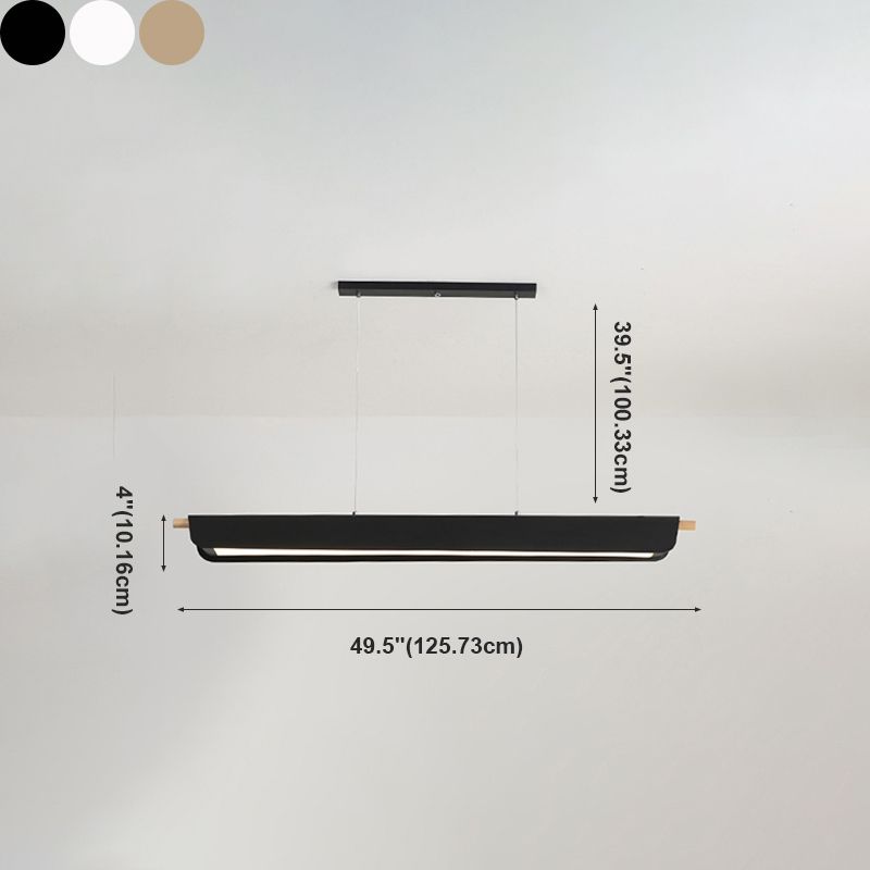 1 Light Geometric Island Lighting Modernism Metal Island Light Fixture for Dining Room