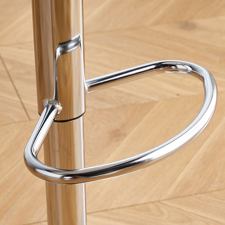 Contemporary Bar-stool Liftable Counter Bar Stool with Metal Legs