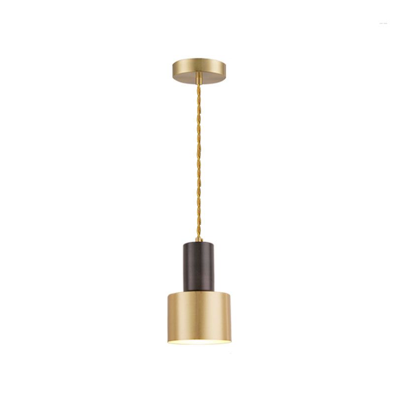 Contemporary Pendant Lights, Industrial Metal 1-Light Milk Can Pendant Light Fixture