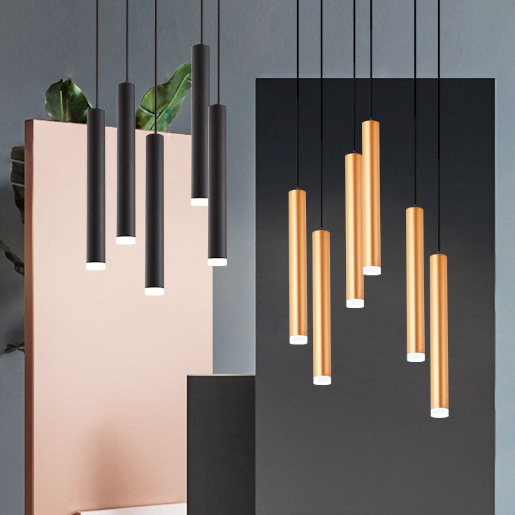 Pendre de tube en aluminium Minimalisme de lampal de plafond LED LED HORDING FOR POUR RABLÈME