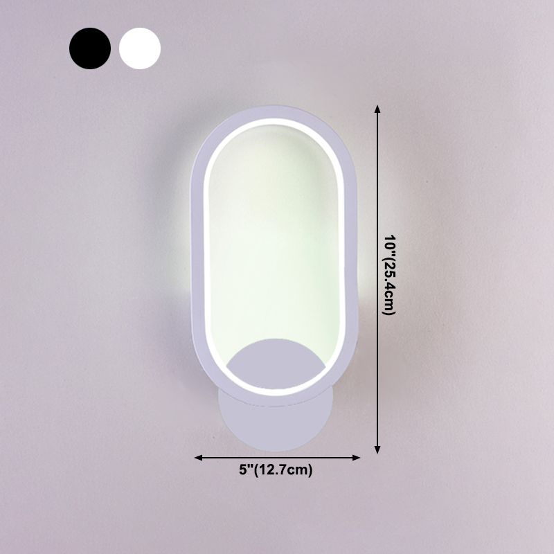 Salon du salon minimalisme moderne minimalisme LED de la forme ovale