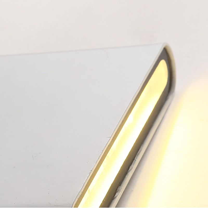 Acconde a parete in metallo a forma quadrata moderna illuminazione montata a 2 luci