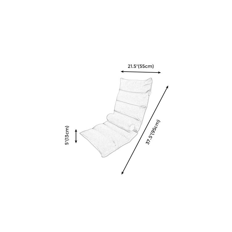 Solid Color Convertible Chair Armless Chair for Living Room/Bedroom