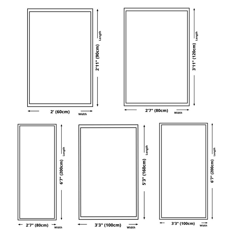 Dark Colored Modern Rug Plants Pattern Area Carpet Polyester Stain Resistant Rug for Living Room