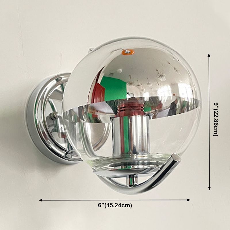 Kugelwandbeleuchtung Glasmalereien moderne Stil 1 Licht Wandmontage Leuchte