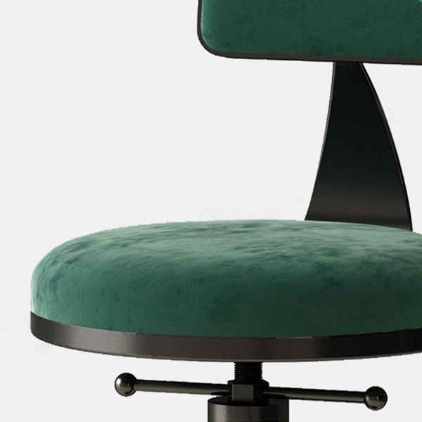 Industrial Armless Counter Stool Adjustable Bar Stool with Metal Base