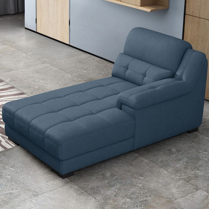 Modern Upholstered Chaise Lounge Couch Linen Blend Chaise Lounge Chair