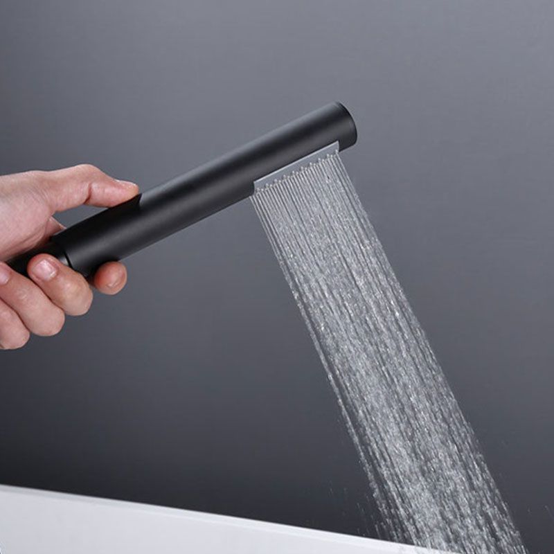 Brass Freestanding Tub Filler with Water Inlet Pipe Floor Mounted Bathroom Faucet