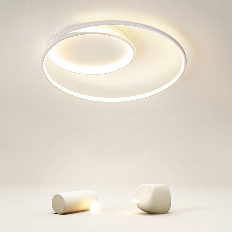 LED White Ceiling Light Contemporary Flush Mount Lighting for Room