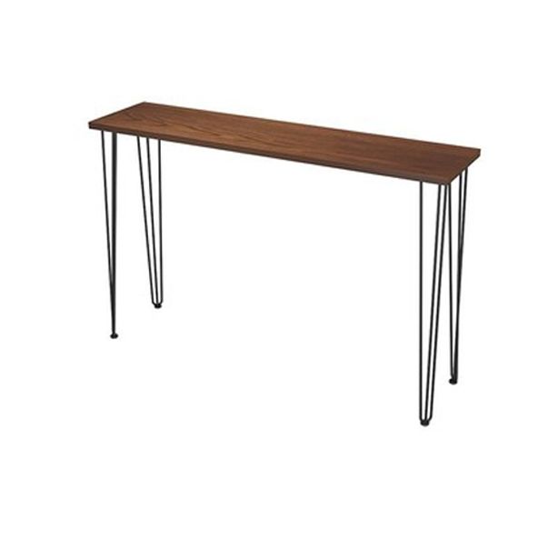 Solid Wood Counter Table with Rectangle Table Top Legs Table - 41.3" H
