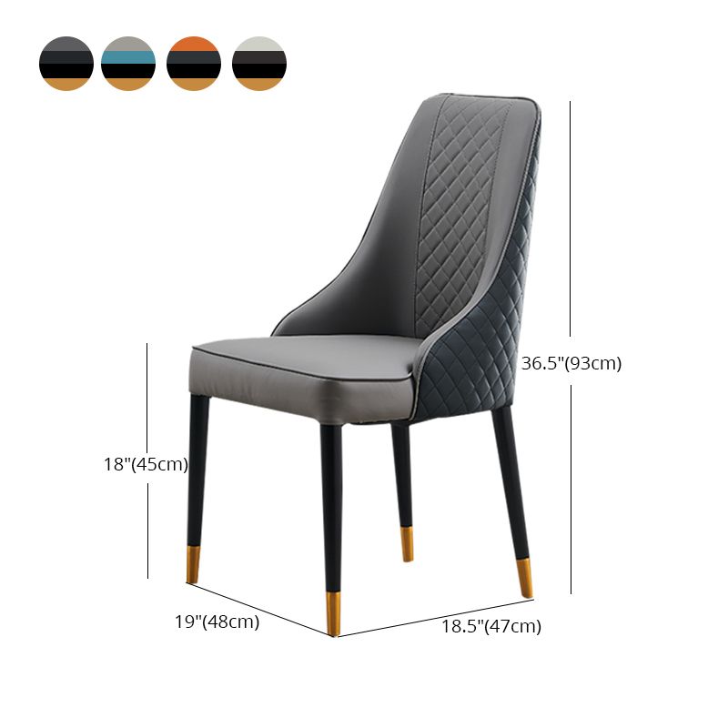 Nordic Style Wood Dining Chairs Armless Parsons Chair for Home Use