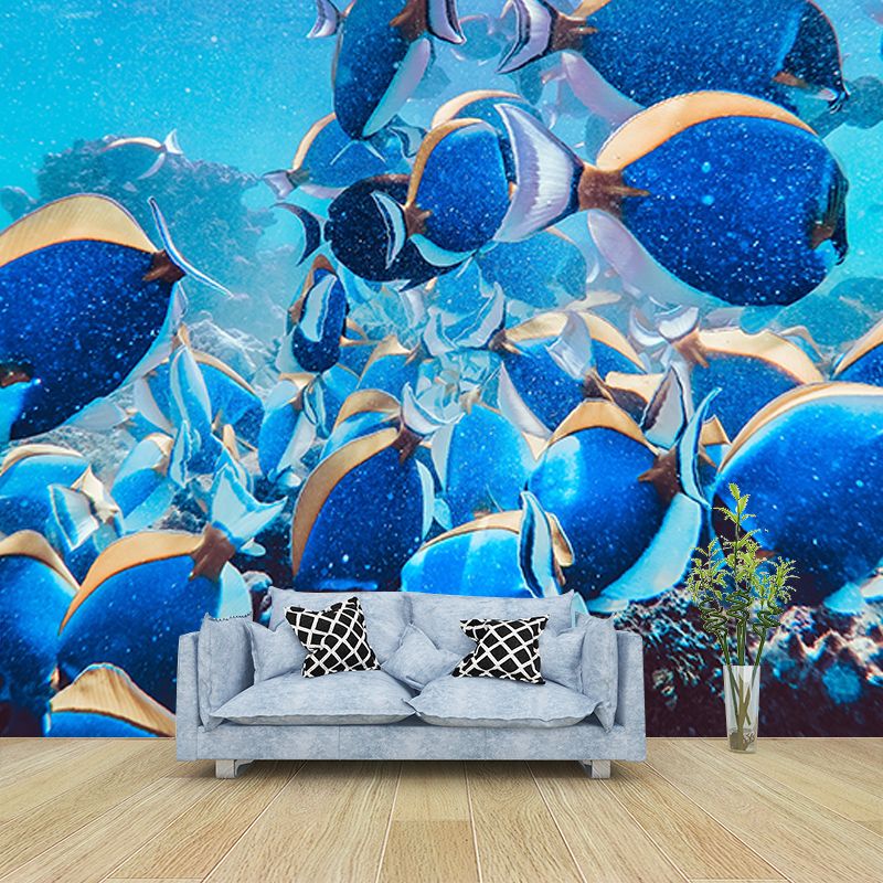 Deep Seabed Mural Decal Creature Wall Decor for Living Room, Custom Size