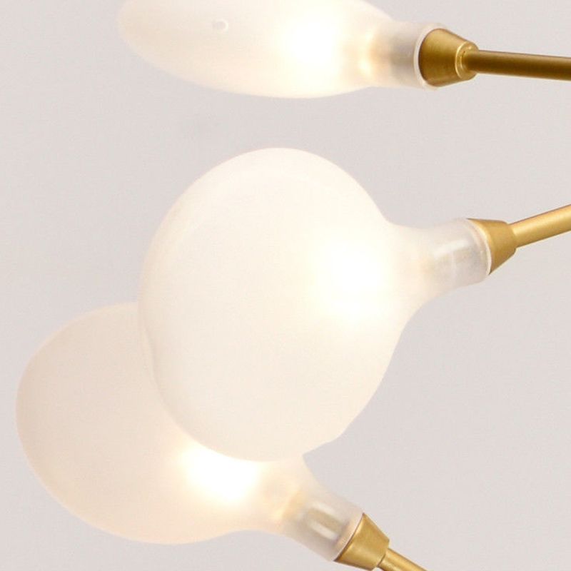 Fireflies Chandelier Lighting Fixture Minimalist Metal Gold Ceiling Hung Fixture