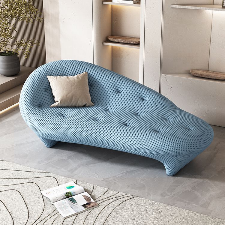 Modern Style Pine Chaise Solid Color Lounge Chair with One Arm