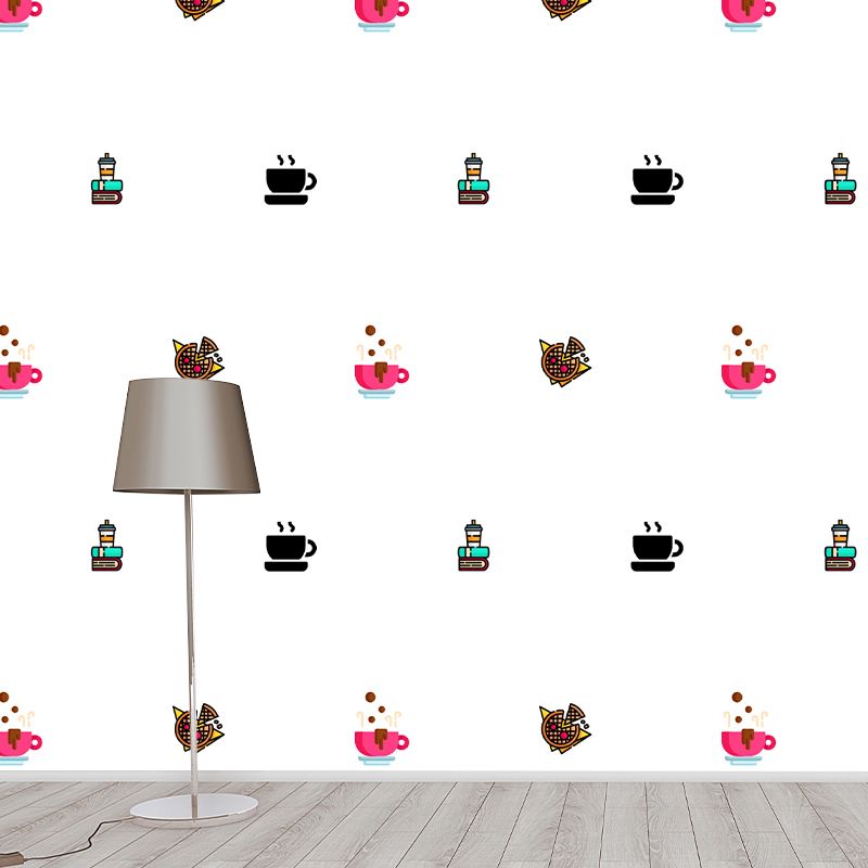 Food Pattern Wallpaper Environment Friendly Mildew Resistant Indoor Wall Mural