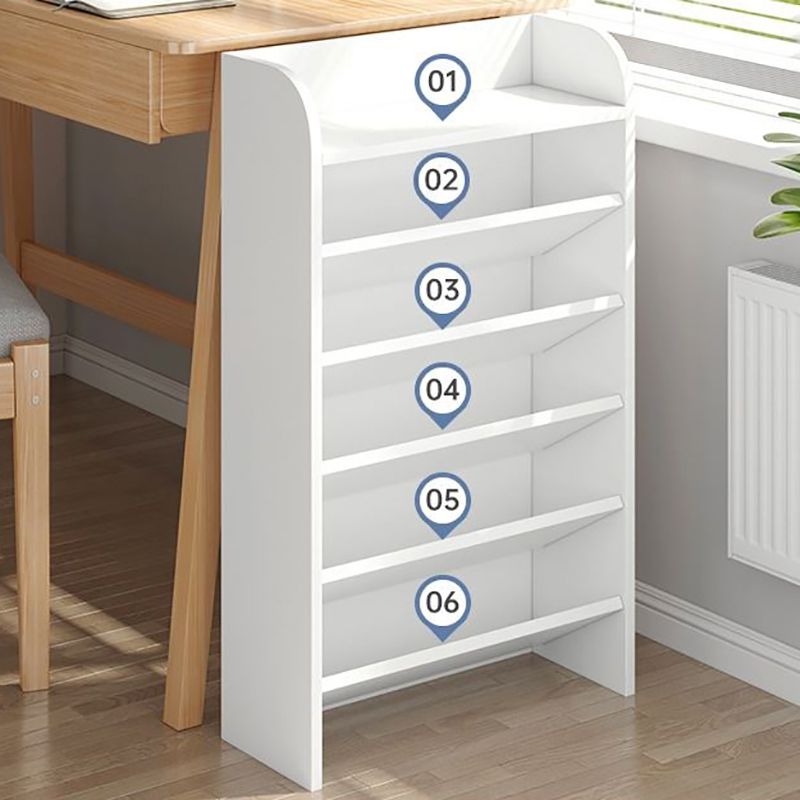 Libreria in legno fabbricato libreria verticale per classe, 15 "l x 3,9" w x 27,6 "h