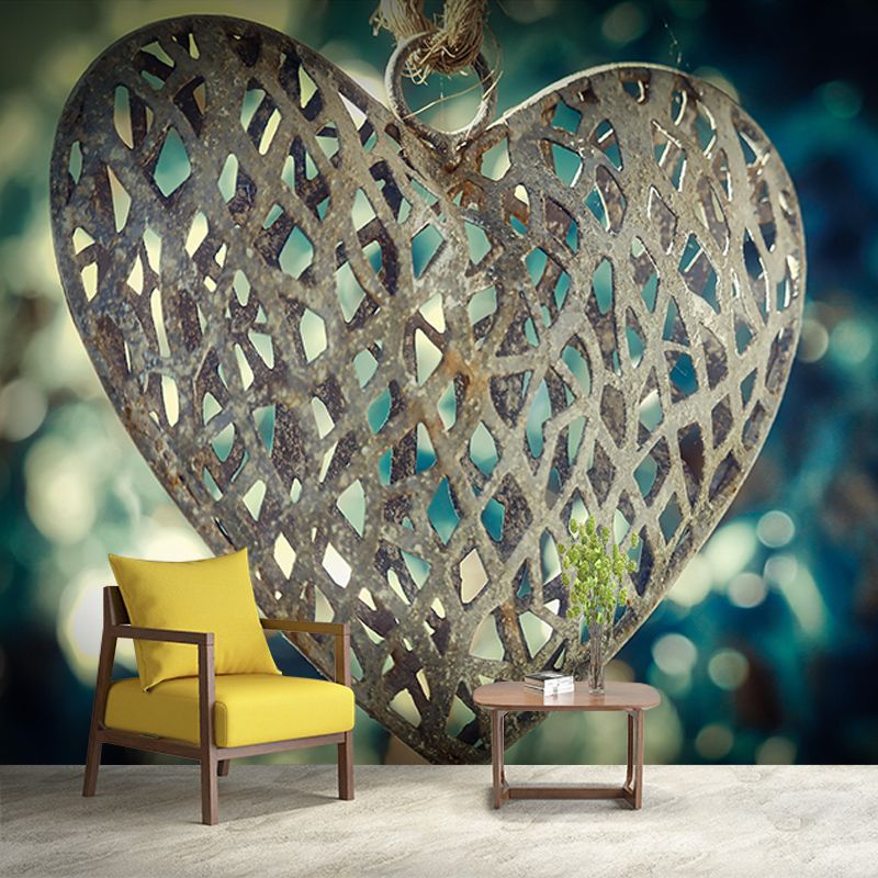 3D Mural Environment Friendly Decorative Mural Wallpaper Industrial Style Metal Wall Mural