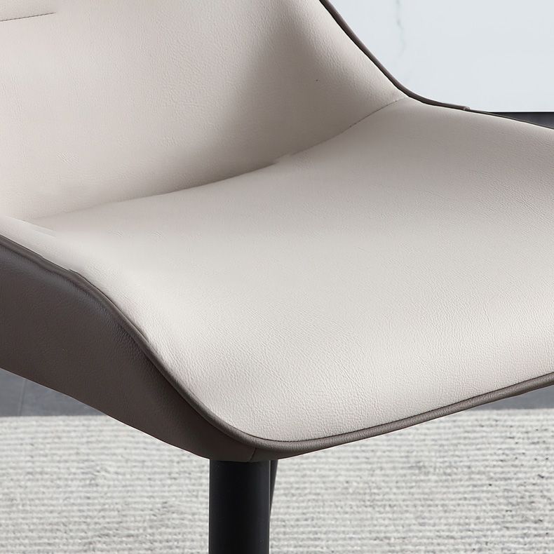 Upholstered Armless Dining Chair Modern Indoor-Outdoor Chair