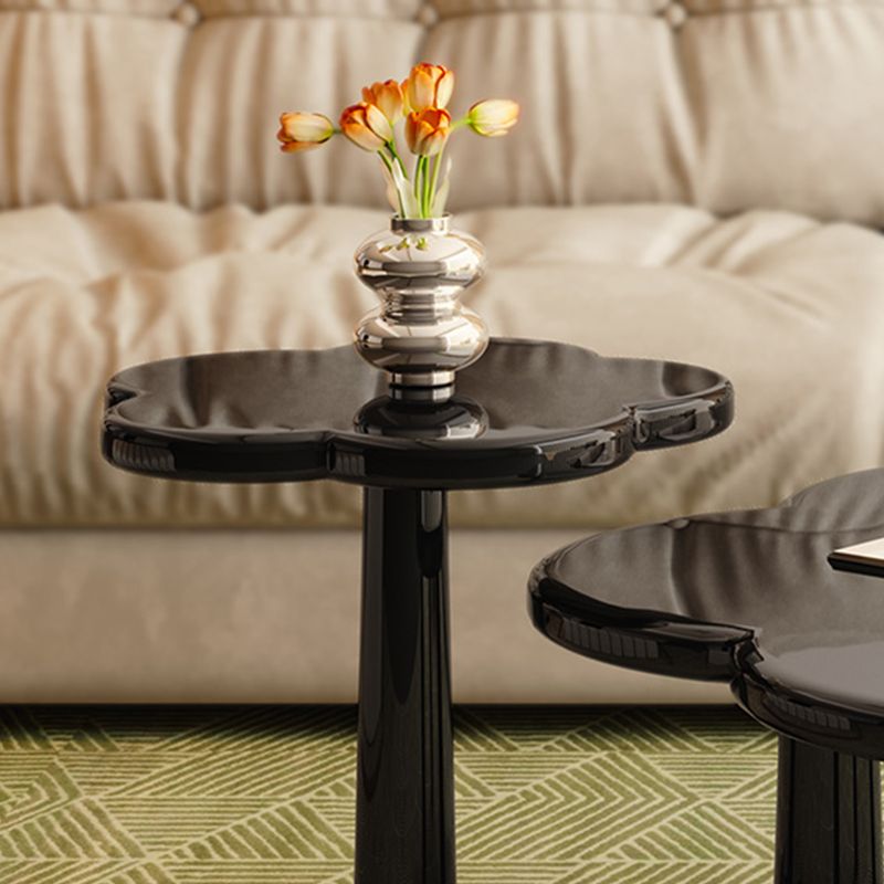 Simple Black Coffee or End Table Contemporary Coffee Cocktail Table with 4 Legs