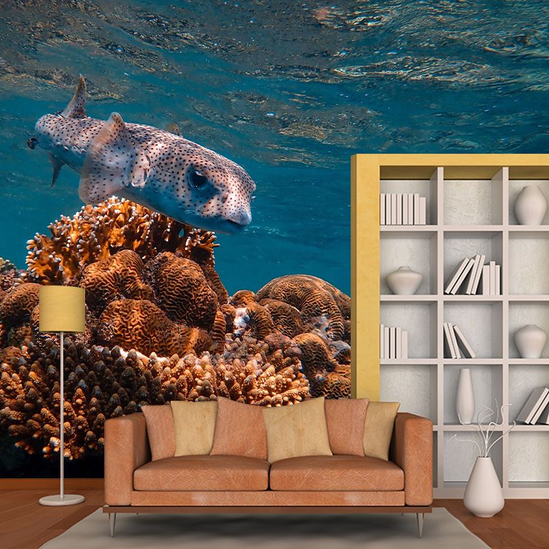 Photography Stain Resistant Undersea Wallpaper Sitting Room Wall Mural